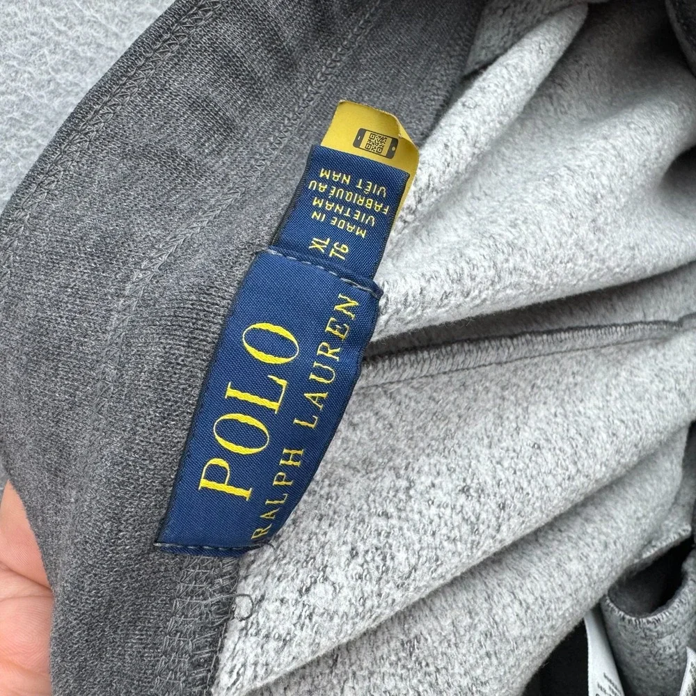Polo Ralph Lauren Sweatpants Pants Mens XL Gray Drawstring Elastic Waist